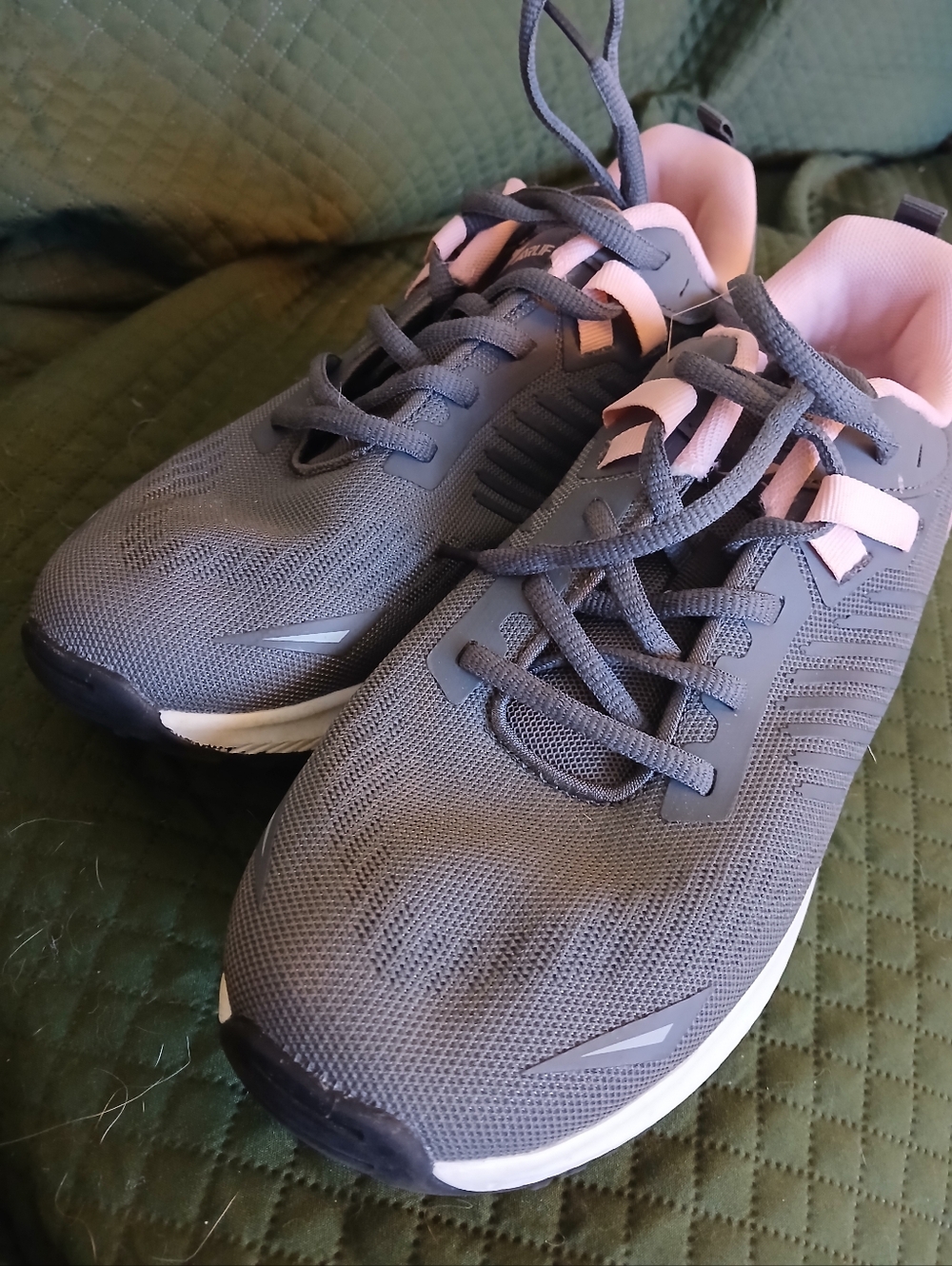 Women’s Lightweight Pink and Gray Sneakers - Picture 10 of 14